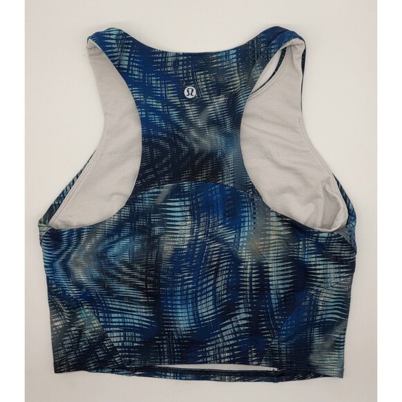 Lululemon Invigorate Tank Top Size 6 Training Flux Blue Racerback Shapeshifter - Picture 7 of 10